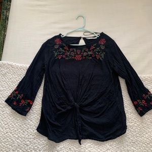 Zara Black Blouse